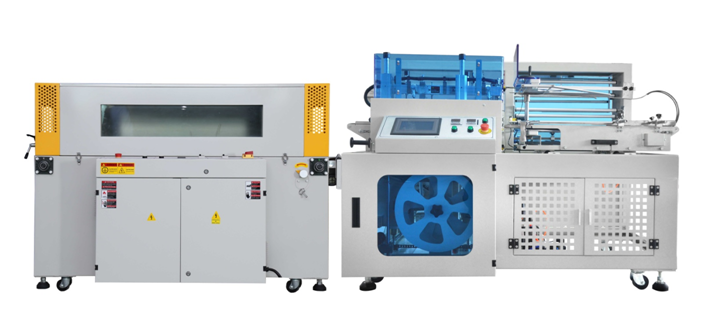 高速全自动垂直上下封切收缩机YQL-5545DH+YQS-5030LLW